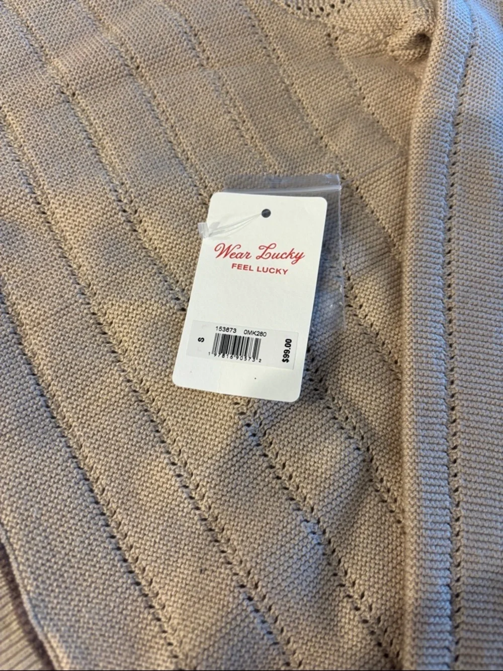 Lucky Brand Men's Beige Knit Button-Front Cardigan